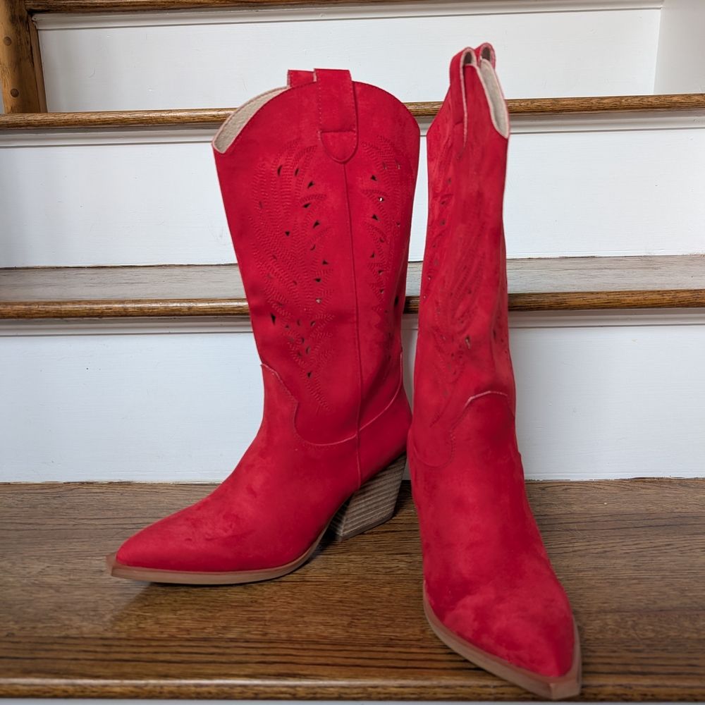 NWT Mini Red Cowboy Boots** - Picture 3 of 5